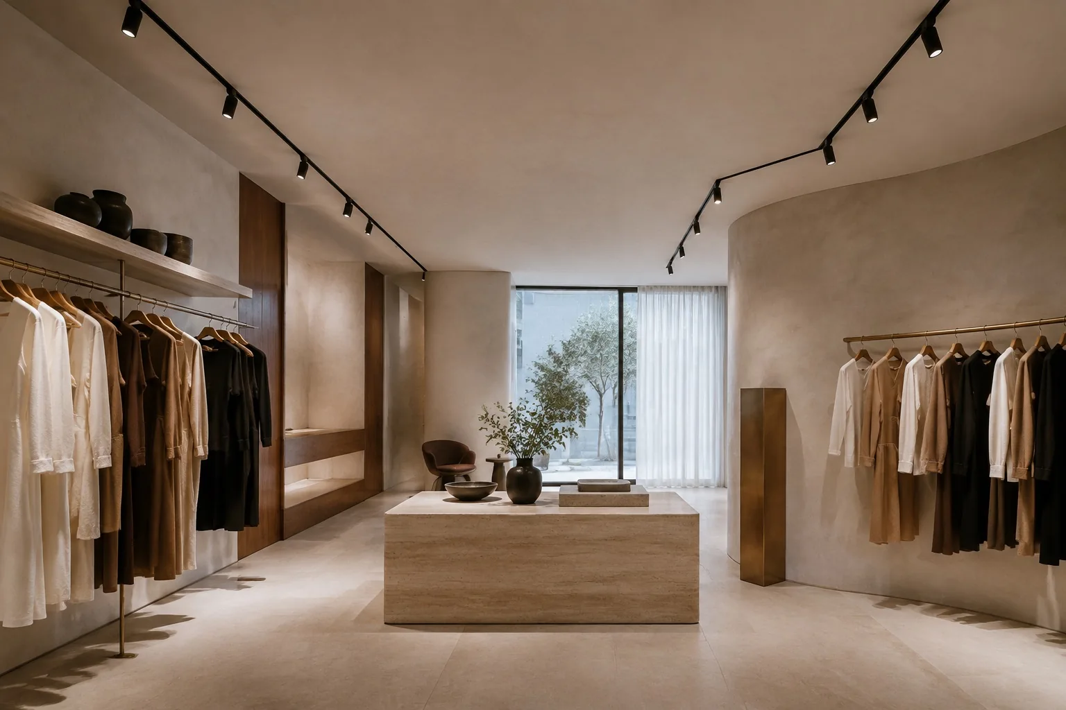 Architectural LED lighting in a contemporary building