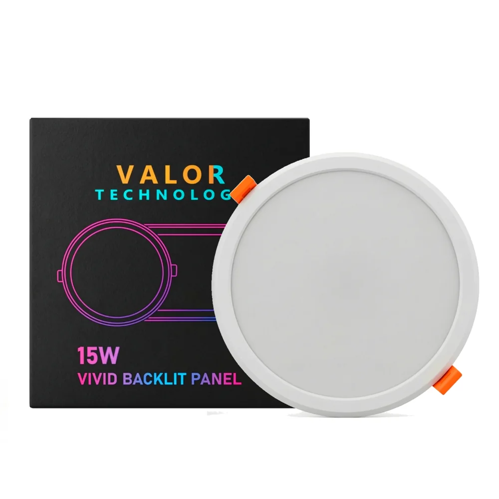 Vivid Backlit Panel — 15W · Round