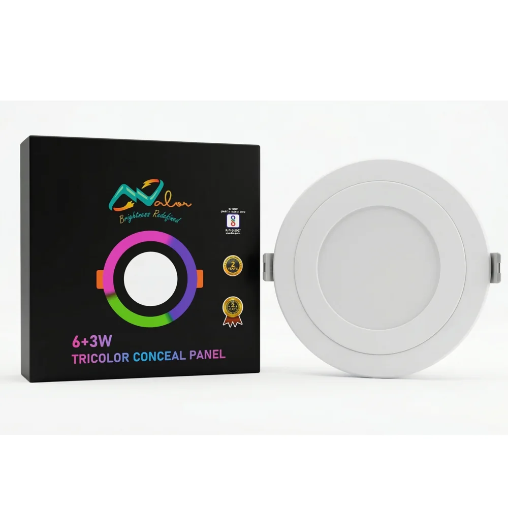 Tricolor Conceal Panel — 6+3W